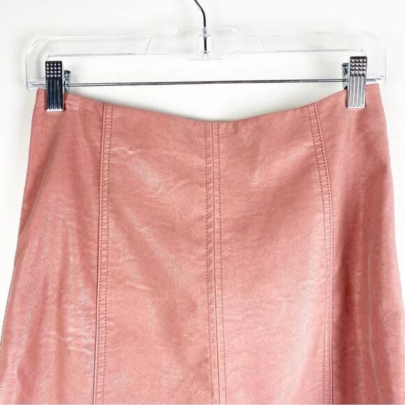 Free People Modern Femme Vegan Leather Suede Women’s Size 2 - Picture 3 of 10